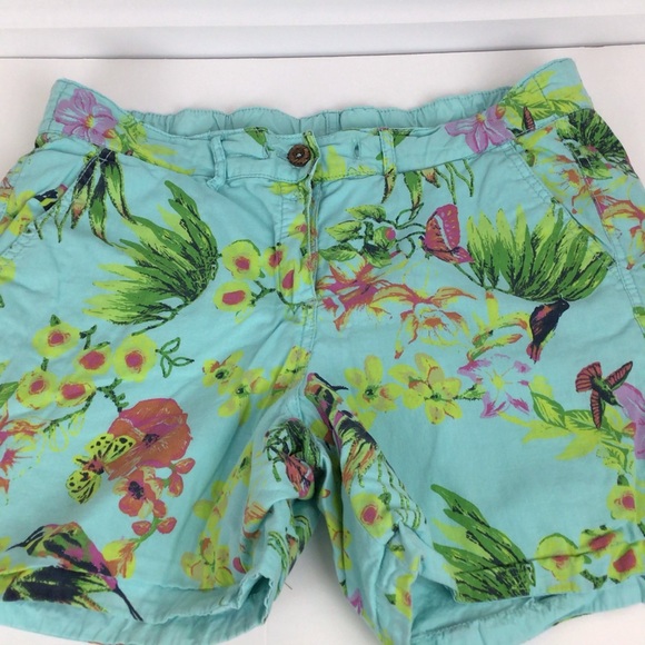 Tailor Vintage reversible aqua to tropical floral. - Picture 1 of 12